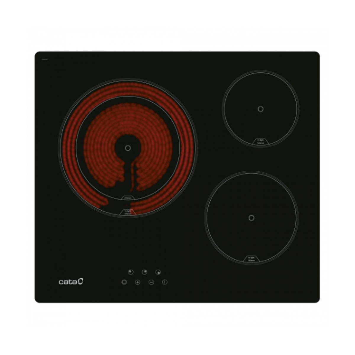 Placa vitrocerâmica Cata TD6003BK 60 cm 59 cm